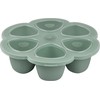 BEABA SILIKONINIS KŪDIKIO MAISTO KONTEINERIS MULTIPORTIONS 6x90 ML SAGE Žalias