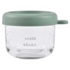 BEABA STIKLINIS INDELIS SU DANGTELIU, 150 ML, SAGE Žalias