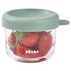 BEABA STIKLINIS INDELIS SU DANGTELIU, 150 ML, SAGE Žalias