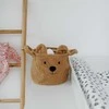 CHILDHOME DAIKTŲ IR ŽAISLŲ LAIKYMO KREPŠYS 25X20X20 CM, TEDDY BEIGE