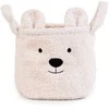 CHILDHOME DAIKTŲ IR ŽAISLŲ LAIKYMO KREPŠYS 25X20X20 CM, TEDDY OFF Baltas
