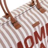 Bez Marki CHILDHOME DIDELIS MAMOS REIKMENŲ KREPŠYS MOMMY BAG, STRIPES - NUDE/TERRACOTTA