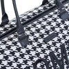 CHILDHOME DIDELIS MAMOS REIKMENŲ KREPŠYS MOMMY BAG, PIED DE POULE, Juodas