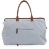 CHILDHOME DIDELIS MAMOS REIKMENŲ KREPŠYS MOMMY BAG, CANVAS - Pilkas
