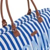 CHILDHOME DIDELIS MAMOS REIKMENŲ KREPŠYS MOMMY BAG, STRIPES - ELECTRIC Mėlynas/LIGHT Mėlynas