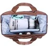 CHILDHOME DIDELIS MAMOS REIKMENŲ KREPŠYS MOMMY BAG, SIGNATURE - VEGAN LEATHER - DARK BROWN
