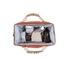 CHILDHOME DIDELIS MAMOS REIKMENŲ KREPŠYS MOMMY BAG SIGNATURE, CANVAS – TERRACOTTA