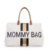CHILDHOME DIDELIS MAMOS REIKMENŲ KREPŠYS MOMMY BAG, OFF Baltas STRIPES Juodas/GOLD