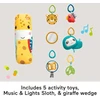 FISHER-PRICE 3-IN-1 RAINFOREST SENSORINIS LAVINAMASIS KILIMĖLIS SU MUZIKA IR ŠVIESOMIS HJW08