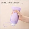 MOMCOZY DAUGKARTINIAI SILIKONINIAI PIENO IR MAISTO LAIKYMO MAIŠELIAI, 5 VNT., VIOLETINIAI