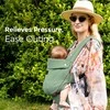 MOMCOZY ERGONOMINĖ KŪDIKIŲ NEŠIOKLĖ PUREHUG IŠ NATŪRALAUS LINO, SAGE Žalias