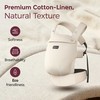 MOMCOZY ERGONOMINĖ KŪDIKIŲ NEŠIOKLĖ PUREHUG IŠ NATŪRALAUS LINO, LIGHT AMBER
