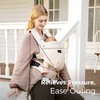 MOMCOZY ERGONOMINĖ KŪDIKIŲ NEŠIOKLĖ PUREHUG IŠ NATŪRALAUS LINO, LIGHT AMBER