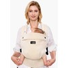 MOMCOZY ERGONOMINĖ KŪDIKIŲ NEŠIOKLĖ PUREHUG IŠ NATŪRALAUS LINO, LIGHT AMBER