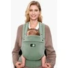 MOMCOZY ERGONOMINĖ KŪDIKIŲ NEŠIOKLĖ PUREHUG IŠ NATŪRALAUS LINO, SAGE Žalias