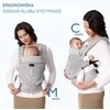 MOMCOZY ERGONOMINĖ KŪDIKIŲ NEŠIOKLĖ SU TINKLELIU, PILKA