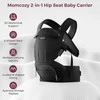 MOMCOZY KŪDIKIŲ NEŠIOKLĖ MOVE2FIT 2IN1 SU KLUBŲ SĖDYNE, JUODA