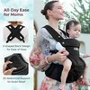 MOMCOZY KŪDIKIŲ NEŠIOKLĖ MOVE2FIT 2IN1 SU KLUBŲ SĖDYNE, JUODA