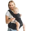 MOMCOZY KŪDIKIŲ NEŠIOKLĖ MOVE2FIT 2IN1 SU KLUBŲ SĖDYNE, JUODA