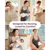 MOMCOZY MEDVILNINĖ MAITINIMO LIEMENĖLĖ DIDESNEI KRŪTINEI BUSTY, PILKA, XL