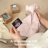 Momcozy medvilninis drambliuko komfortinis žaisliukas kūdikiams, rožinės spalvos