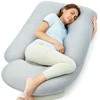MOMCOZY MULTIFUNKCINĖ NĖŠČIOSIOS PAGALVĖ SU VĖSINANČIU AUDINIU, U FORMOS