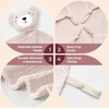 Momcozy medvilninis meškiukas kūdikiams, rožinė