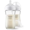 PHILIPS AVENT STIKLINIS 2 VNT. BUTELIUKŲ RINKINYS NAUJAGIMIUI NATURAL RESPONSE SCY933