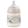 SUAVINEX ANTI-COLIC BUTELIUKAS SX PRO SU LĖTOS SROVĖS (S) FIZIOLOGINIU ŽINDUKU, 150 ML, NUO 0 MĖN., WALK Rožinis