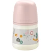 SUAVINEX ANTI-COLIC BUTELIUKAS SX PRO SU LĖTOS SROVĖS (S) FIZIOLOGINIU ŽINDUKU, 150 ML, NUO 0 MĖN., WALK Rožinis