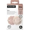 SUAVINEX FIZIOLOGINIS ČIULPTUKAS SX PRO WONDER, 0-6 MĖN., MAUVE/MAUVE CHALK, 2 VNT.