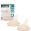 SUAVINEX LĖTOS SROVĖS ŽINDUKAI ZERO ZERO ANTI-COLIC BUTELIUKAMS, NUO +0 MĖN., 2 VNT., LIGHT