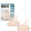 SUAVINEX VIDUTINĖS SROVĖS ŽINDUKAI ZERO ZERO ANTI-COLIC BUTELIUKAMS, NUO +3 MĖN., 2 VNT., LIGHT