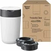 TOMMEE TIPPEE SANGENIC TWIST AND CLICK ADVANCED SAUSKELNIŲ KONTEINERIO IR 2 VNT. KASEČIŲ RINKINYS, Baltas