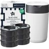 TOMMEE TIPPEE SANGENIC TWIST AND CLICK ADVANCED SAUSKELNIŲ KONTEINERIO IR 6 VNT. KASEČIŲ RINKINYS, Baltas