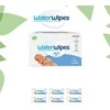 WATER WIPES WATERWIPES DRĖGNOS SERVETĖLĖS 6 PAKUOTĖS PO 60 VNT. BIODEGRADABLE
