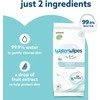 WATERWIPES SENSITIVE+ ON THE GO DRĖGNOS SERVETĖLĖS 8 PAKUOTĖS PO 28 VNT. (224 vnt.) 3-IN-1