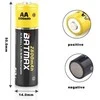 4 vnt - AA kraunami akumuliatoriai 3800 mAh talpos