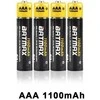 4 vnt - AAA kraunami akumuliatoriai 3000 mAh talpos