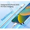 PD 60W C tipo ir C tipo kabelis skirtas iPhone 15 Pro Max USB-C greito įkrovimo OTG duomenų laidui,