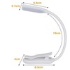 skaitymo lemputė,„Book Light Mini 7 LED“ įkraunama 3 lygių šilta šalta balta lanksti