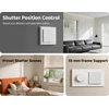 Aqara Shutter Switch H2 EU Kit (DS-K02D) išmanus roletų/žaliuzių jungiklis su Matter over Thread ir Zigbee