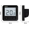 Engo Controls Engo E10 Wifi termostatas 230V juodas TUYA