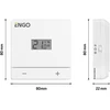 Engo Controls Engo EASY belaidis termostatas, baltas