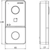 Hikvision WIFI IP durų skambutis, telefonspynė DS-KV6113-WPE1(C)