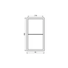 Jung Dvigubas rėmelis LS 990 serijai, baltas, LS982WW