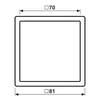 Jung Rėmelis LS 990 serijai, baltas, LS981WW