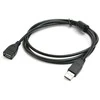Kita USB prailginimo laidas 1.5m juodas