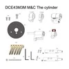 M&amp;C modulinis cilindras Danalock V3 spynai, vidinis ilgis 30mm