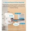 Meross MTS215 Wifi termostatas Katilo / vandens šildymo sistemai Apple Homekit, Matter, baltas